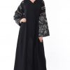 Bell sleeve abaya design