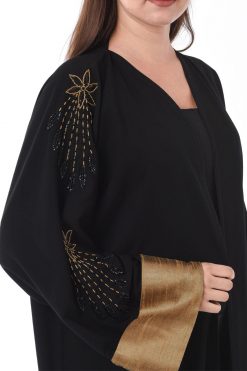 عباية مطرزة بالخرز 6 MOIS3071 3 Beadwork Abaya