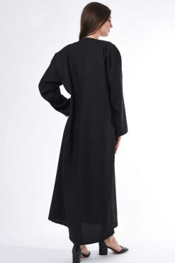 MOIS3058 4 Abaya Online Black