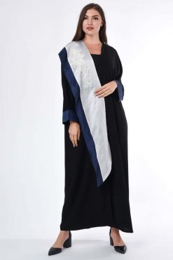 Contrast Panel Abaya