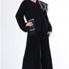 Black Feather Abaya