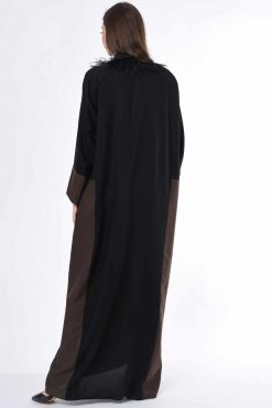 MOIS3045 4 Collar Abaya