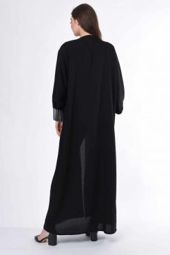 MOIS3043 4 Pleated Sleeves Abaya
