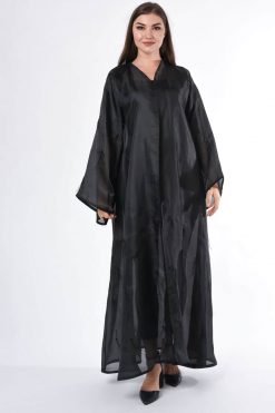 Black see through Abaya