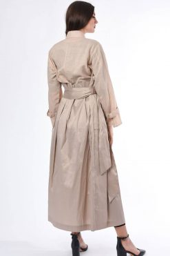 MOIS3040 4 Biege Belt Abaya
