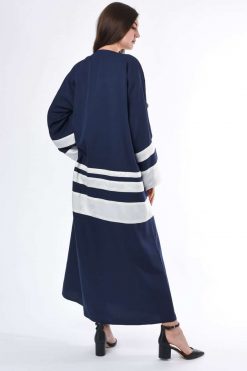 MOIS3024 4 Double Colour Abaya Design