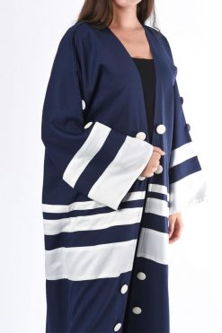 MOIS3024 3 Double Colour Abaya Design