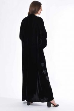MOIS3023 4 Velvet Abaya Design