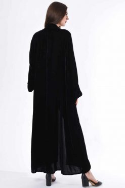 Black Velvet Abaya 7 MOIS3020 4 Black Velvet Abaya