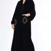 Black Velvet Abaya