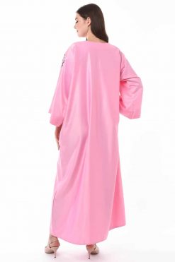 MOIS3152 4 Dubai Kaftan Pink