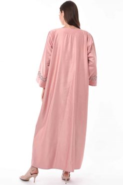 MOIS3151 4 Dusty pink kaftan