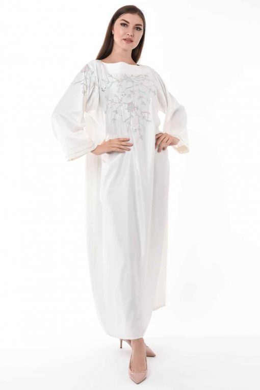 White Kaftan Abaya