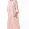 Dusty Pink Jalabiya Kaftan