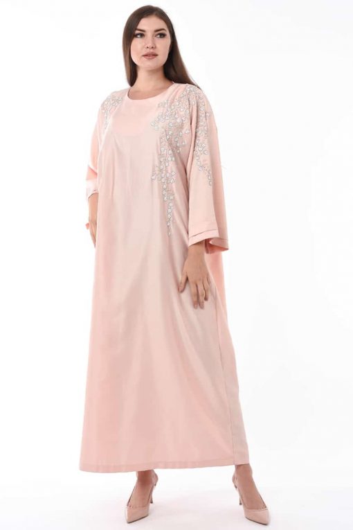dusty pink abaya dress Dusty Rose Summer Abaya main image 0