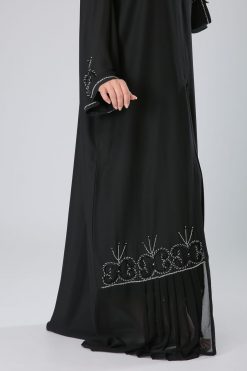 MOIKM40119 4 Butterfly Embroidery Abaya