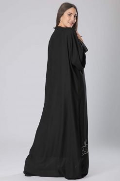 MOIKM40119 3 Butterfly Embroidery Abaya
