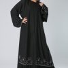 Butterfly Embroidery Abaya