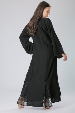 MOIHA40112 3 Mesh Panelling Abaya
