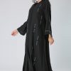 Sequins Flower Embroidery Abaya