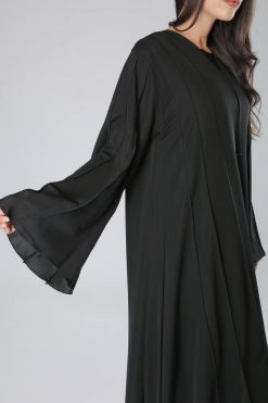 MOIHA40108 4 Bell Sleeves Flared Abaya