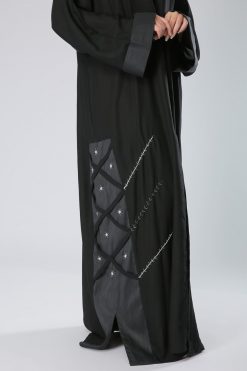 MOIHA40107 4 Sequins Designer Abaya UAE