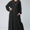 Coat Abaya with Embelllished