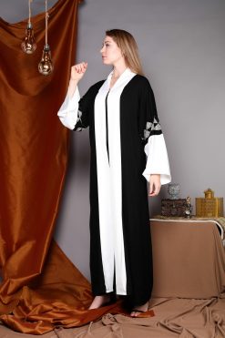 3I7A2698 scaled 1 Contrast Color Block Abaya