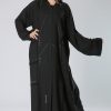 Front Open Button Abaya