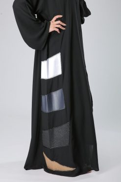 Multi Patches Elegant Abaya 7 MOIKM40078 4 Multi Patches Elegant Abaya