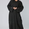 Laser-Cut Embellish Abaya