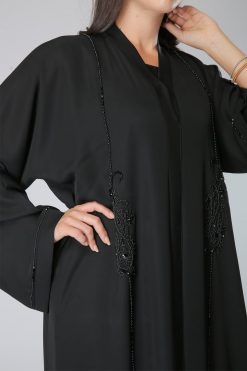 MOIKM40073 4 pearls abaya