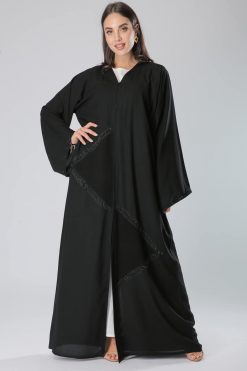 Sequins Patch Abaya