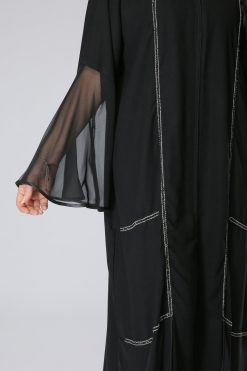 MOIAL40066 3 Sheer Layers Abaya