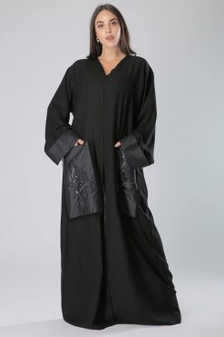 Pocket Black Abaya