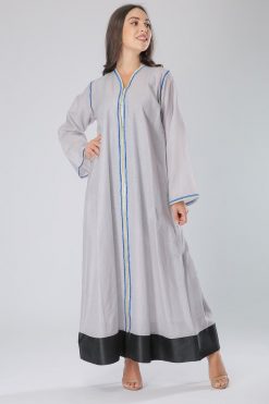 MOIAM40064 3 Floral Embroidery Abaya Dress