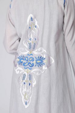 MOIAM40064 2 Floral Embroidery Abaya Dress