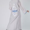 Floral Embroidery Abaya Dress