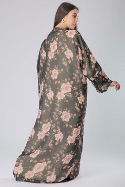 MOIAM40063 3 Floral Print Abaya