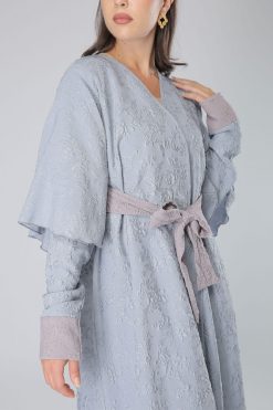 MOIAM40061 4 Flower Bow Abaya Dubai