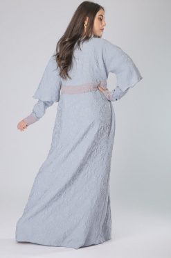 MOIAM40061 3 Flower Bow Abaya Dubai
