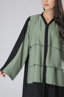 MOIAM40060 4 Olive Layer Abaya Dubai
