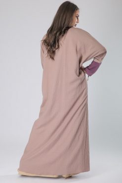 MOIAM40059 3 Purple Cuff Sleeves Abaya