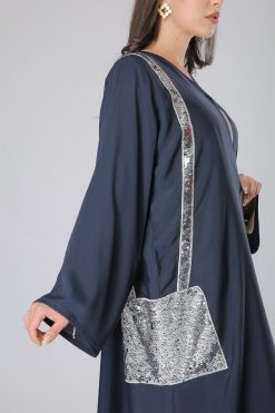 MOIAM40057 3 Navy Abaya with Sequins