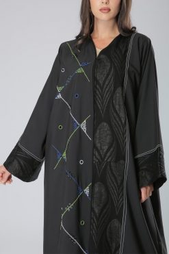 MOIAM40053 4 Colored Embroidery Abaya