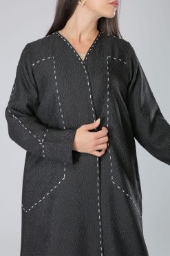 MOIAM40052 4 Designer Stitches Abaya UAE