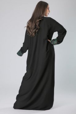 MOIAM40051 3 V-Neck Emirati Design Abaya