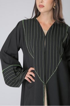 MOIAM40050 4 Stripes Abaya