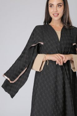 MOIAM40049 4 Batwing Sleeves Flared Abaya