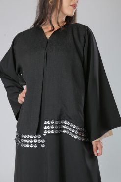 MOIAM40047 3 Shimmer Rings Abaya